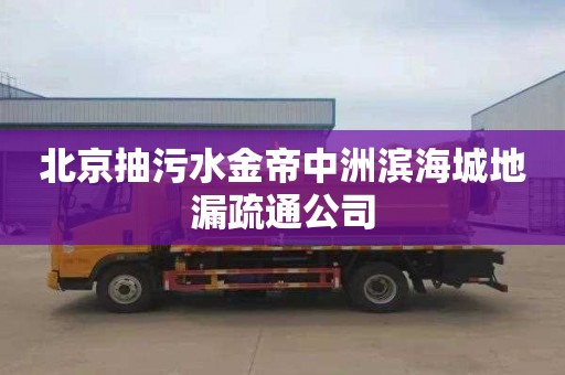 北京抽污水金帝中洲滨海城地漏疏通公司