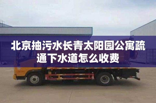 北京抽污水长青太阳园公寓疏通下水道怎么收费