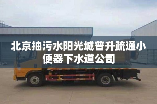 北京抽污水阳光城普升疏通小便器下水道公司