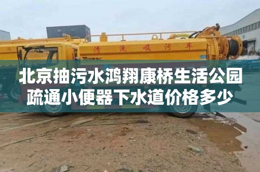 北京抽污水鸿翔康桥生活公园疏通小便器下水道价格多少