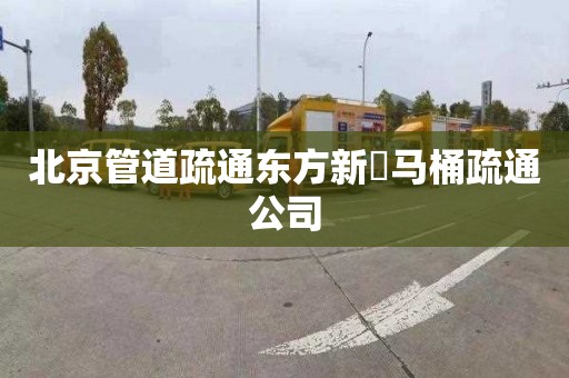 北京管道疏通东方新邨马桶疏通公司