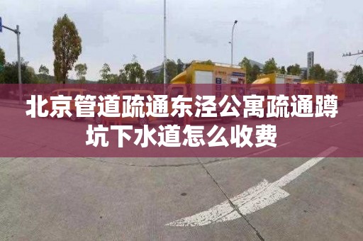 北京管道疏通东泾公寓疏通蹲坑下水道怎么收费