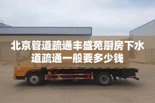 北京管道疏通丰盛苑厨房下水道疏通一般要多少钱