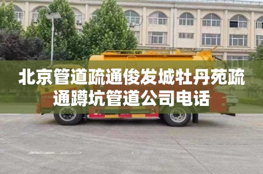 北京管道疏通俊发城牡丹苑疏通蹲坑管道公司电话