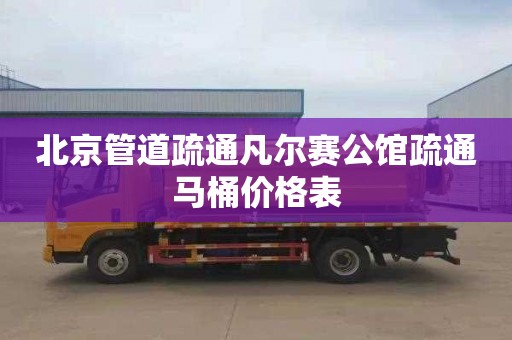 北京管道疏通凡尔赛公馆疏通马桶价格表