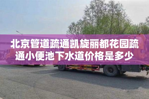 北京管道疏通凯旋丽都花园疏通小便池下水道价格是多少