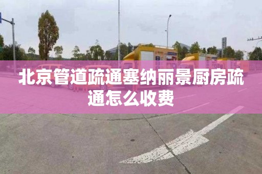 北京管道疏通塞纳丽景厨房疏通怎么收费