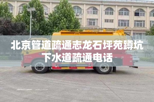 北京管道疏通志龙石坪苑蹲坑下水道疏通电话