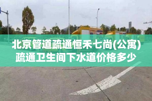 北京管道疏通恒禾七尚(公寓)疏通卫生间下水道价格多少