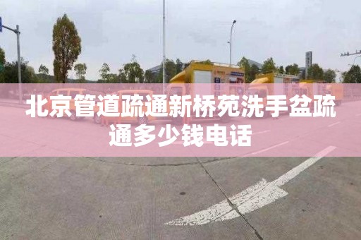 北京管道疏通新桥苑洗手盆疏通多少钱电话