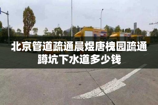 北京管道疏通晨煜唐槐园疏通蹲坑下水道多少钱