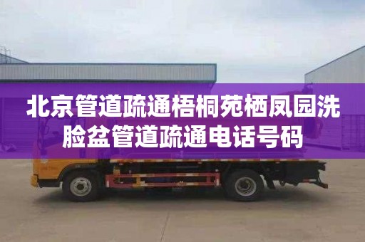 北京管道疏通梧桐苑栖凤园洗脸盆管道疏通电话号码