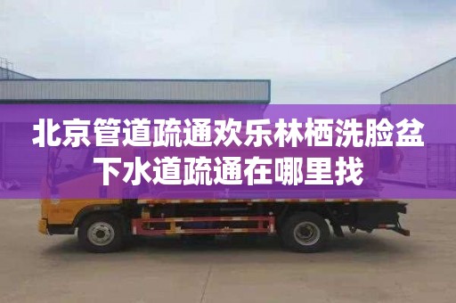 北京管道疏通欢乐林栖洗脸盆下水道疏通在哪里找