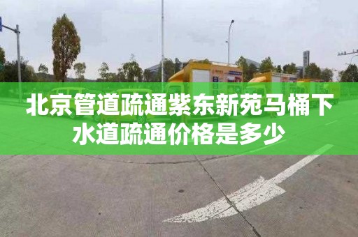 北京管道疏通紫东新苑马桶下水道疏通价格是多少