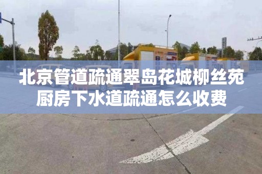 北京管道疏通翠岛花城柳丝苑厨房下水道疏通怎么收费