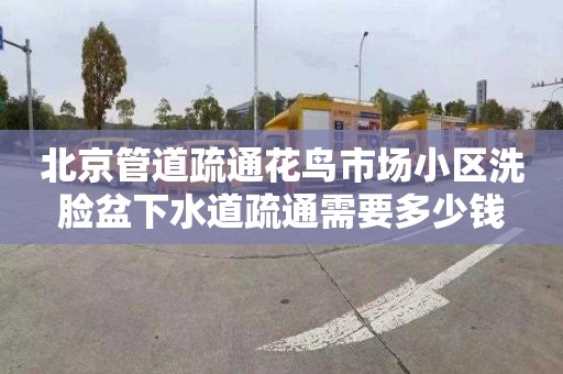 北京管道疏通花鸟市场小区洗脸盆下水道疏通需要多少钱