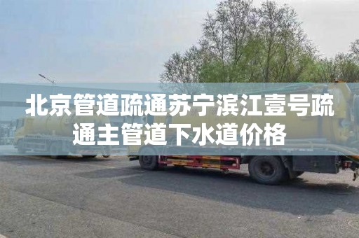 北京管道疏通苏宁滨江壹号疏通主管道下水道价格