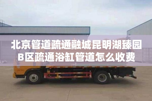 北京管道疏通融城昆明湖臻园B区疏通浴缸管道怎么收费