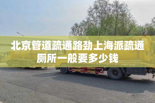 北京管道疏通路劲上海派疏通厕所一般要多少钱