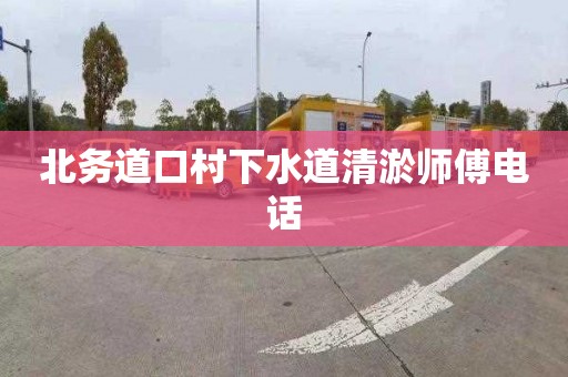 北务道口村下水道清淤师傅电话