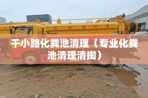 千小路化粪池清理（专业化粪池清理清掏）