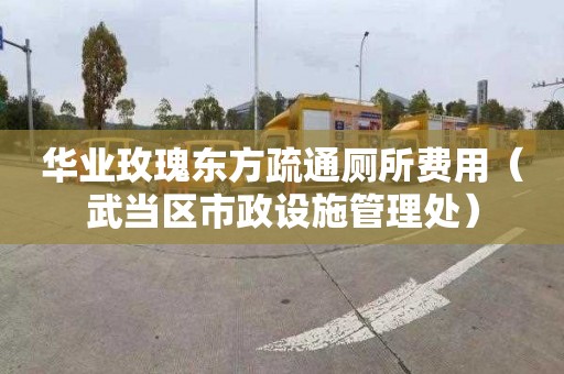 华业玫瑰东方疏通厕所费用（武当区市政设施管理处）