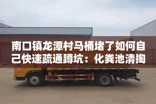 南口镇龙潭村马桶堵了如何自己快速疏通蹲坑：化粪池清掏合同范本