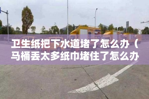 卫生纸把下水道堵了怎么办（马桶丢太多纸巾堵住了怎么办）