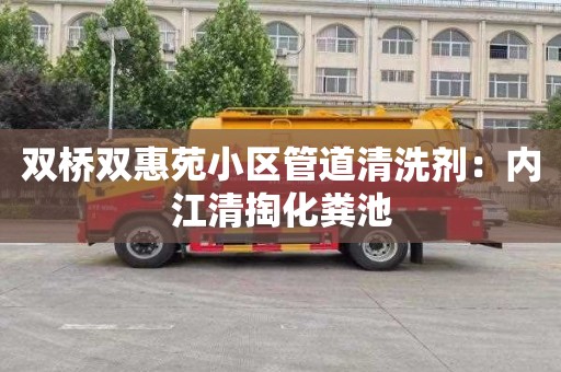 双桥双惠苑小区管道清洗剂：内江清掏化粪池