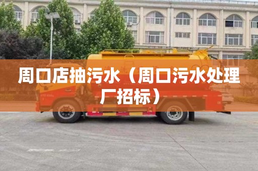 周口店抽污水（周口污水处理厂招标）