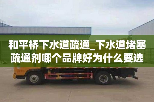 和平桥下水道疏通_下水道堵塞疏通剂哪个品牌好为什么要选日子