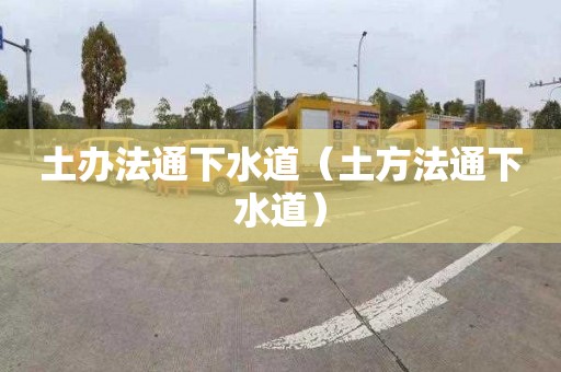 土办法通下水道（土方法通下水道）