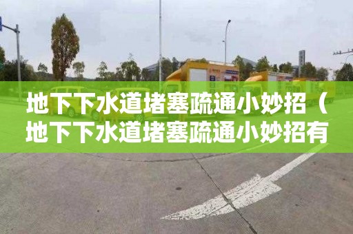 地下下水道堵塞疏通小妙招（地下下水道堵塞疏通小妙招有哪些）