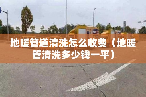 地暖管道清洗怎么收费（地暖管清洗多少钱一平）