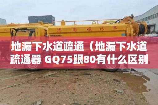 地漏下水道疏通（地漏下水道疏通器 GQ75跟80有什么区别?）