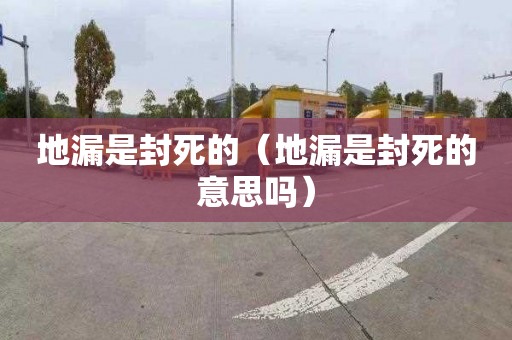 地漏是封死的（地漏是封死的意思吗）