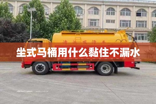 坐式马桶用什么黏住不漏水