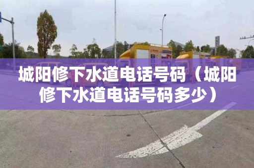 城阳修下水道电话号码（城阳修下水道电话号码多少）