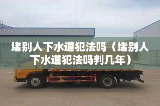 堵别人下水道犯法吗（堵别人下水道犯法吗判几年）