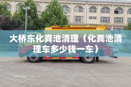 大桥东化粪池清理（化粪池清理车多少钱一车）