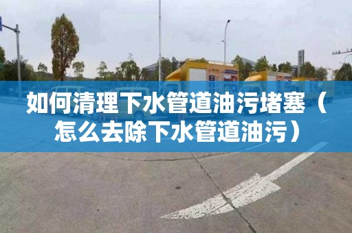 如何清理下水管道油污堵塞（怎么去除下水管道油污）