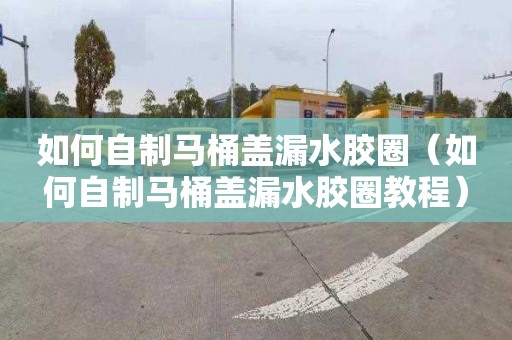 如何自制马桶盖漏水胶圈（如何自制马桶盖漏水胶圈教程）