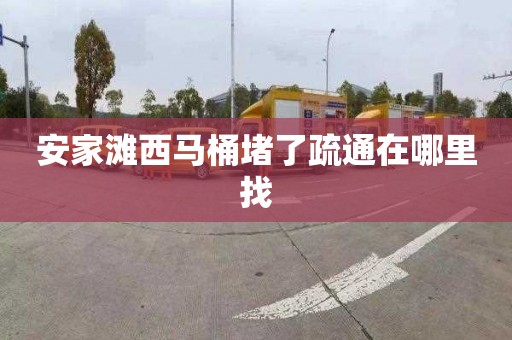 安家滩西马桶堵了疏通在哪里找