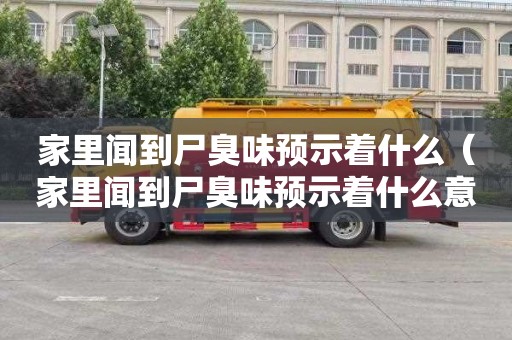 家里闻到尸臭味预示着什么（家里闻到尸臭味预示着什么意思）