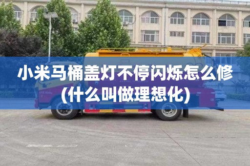 小米马桶盖灯不停闪烁怎么修(什么叫做理想化)