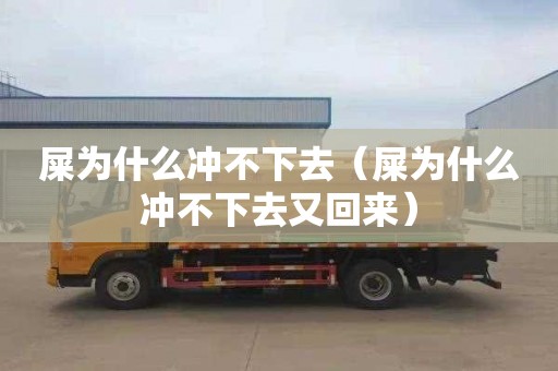 屎为什么冲不下去（屎为什么冲不下去又回来）