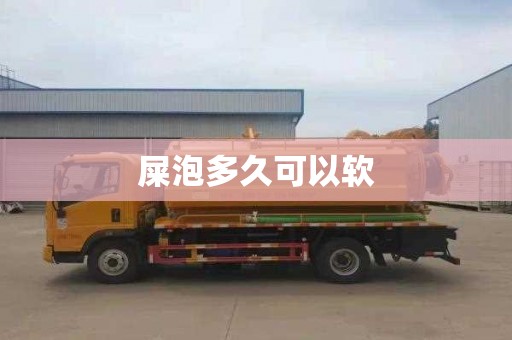 屎泡多久可以软