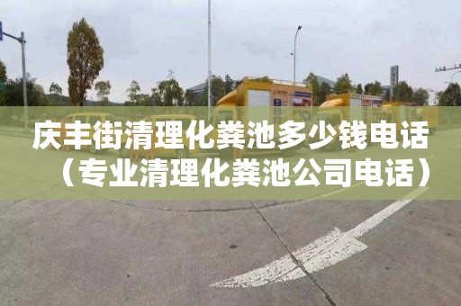 庆丰街清理化粪池多少钱电话（专业清理化粪池公司电话）