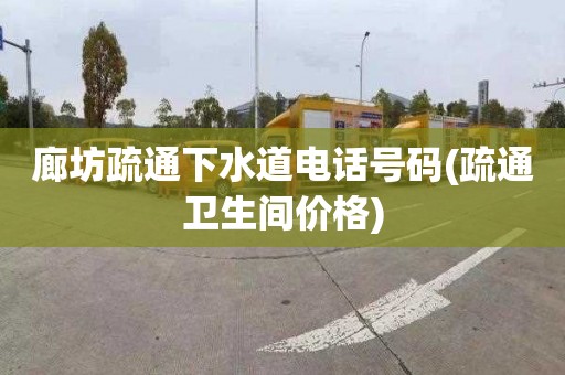 廊坊疏通下水道电话号码(疏通卫生间价格)