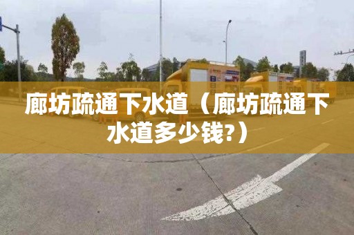 廊坊疏通下水道（廊坊疏通下水道多少钱?）